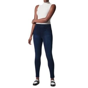 SPANX Jean-ish Ankle Leggings Denim Blue Medium